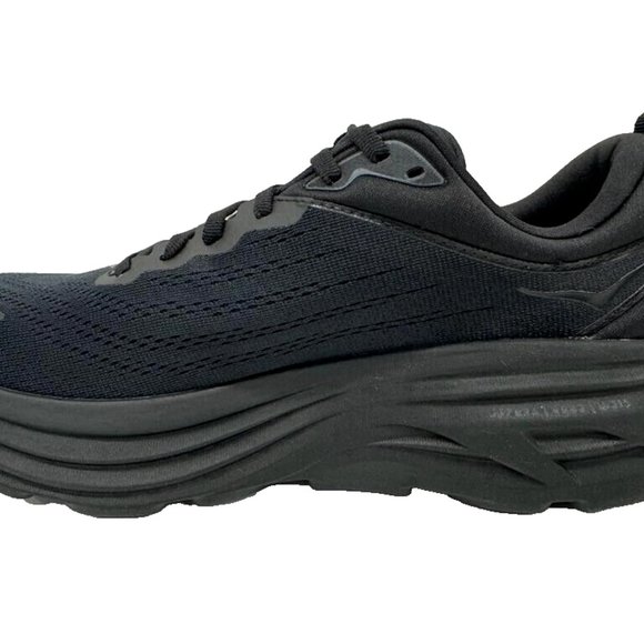 HOKA Men's Bondi8 WIDE Running Shoes Sneaker 1127953 BLACK WIDE SIZES - Picture 9 of 11